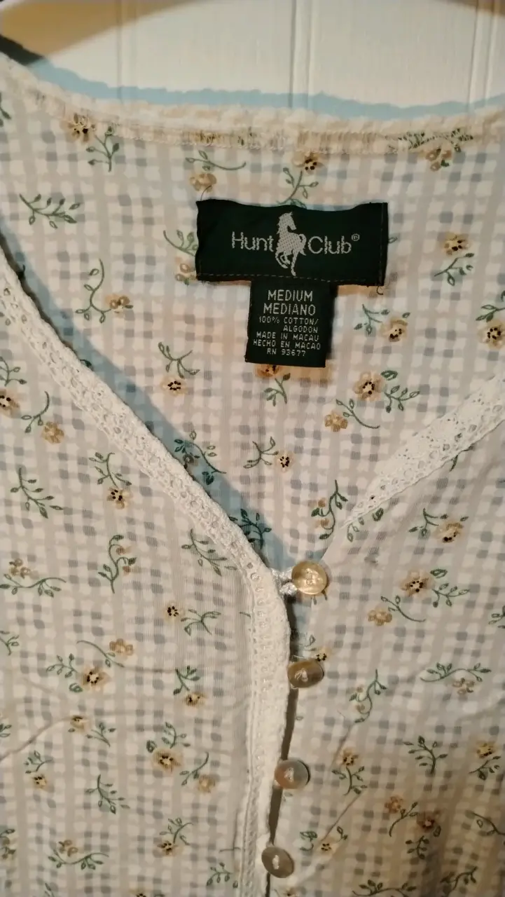 Blusa estampada floral Hunt Club talla M - 2