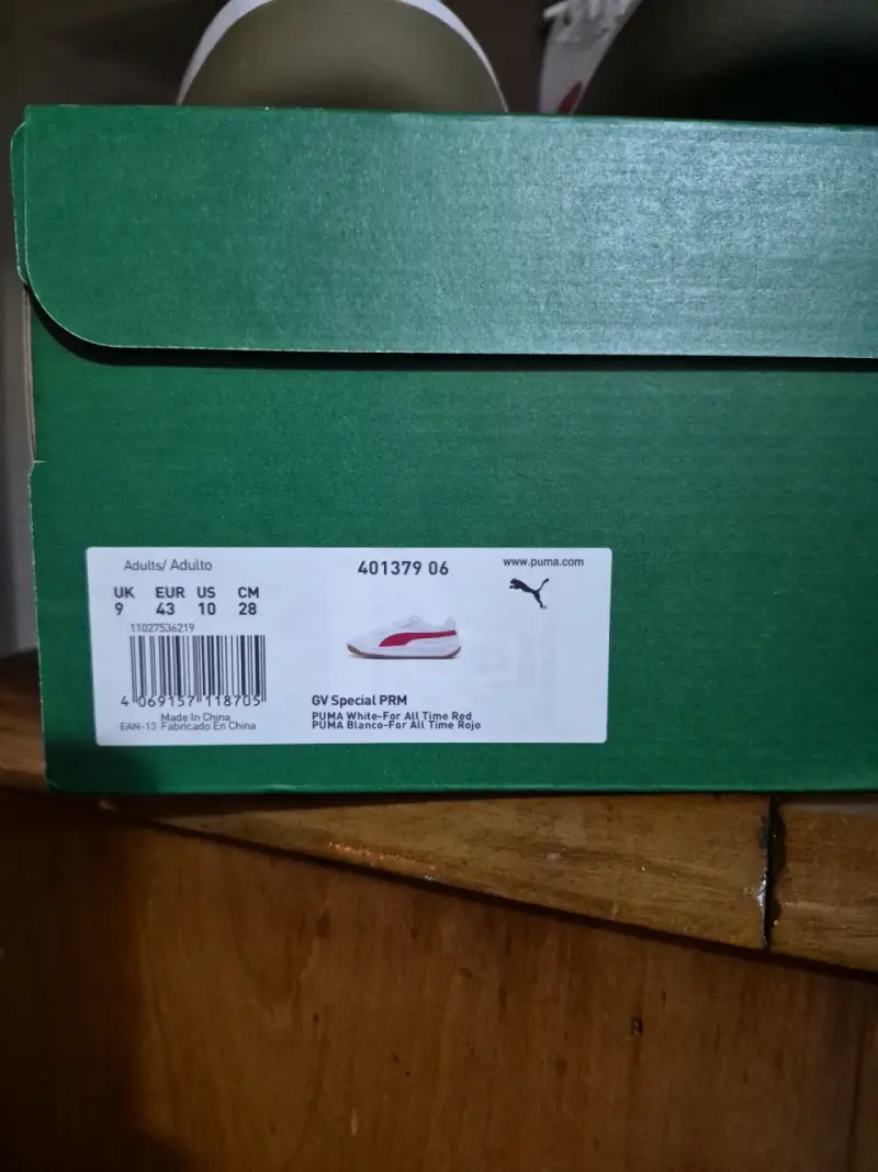 Zapatillas deportivas Puma blancas y rojas - 4