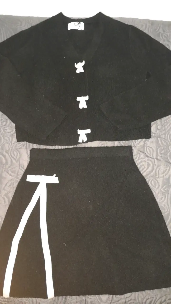 Suéter tejido multicolor talla S - 3