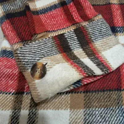 Chaqueta de franela a cuadros Tatienne talla L - miniatura 5