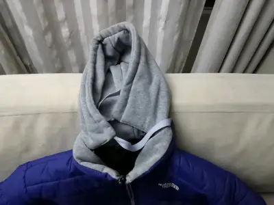 Chaqueta azul The North Face con capucha - miniatura 2