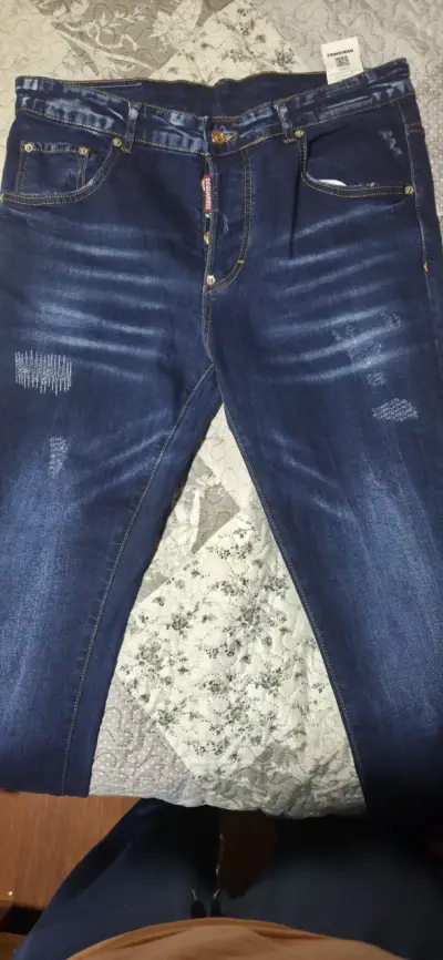 Jeans azul oscuro Dsquared2 Smiley - miniatura 2