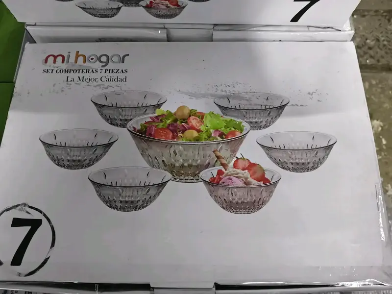 Set de Compoteras de Vidrio 7 Piezas Mi Hogar