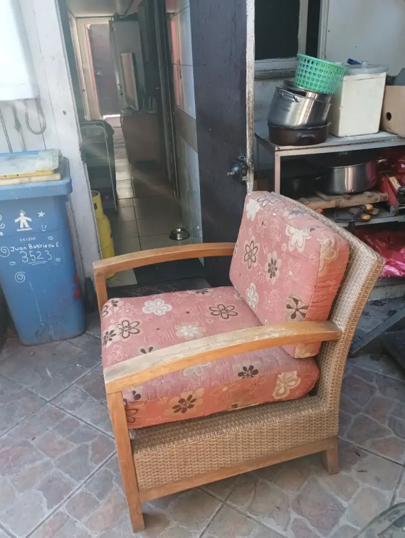 Sillón de encina .ratan - 1