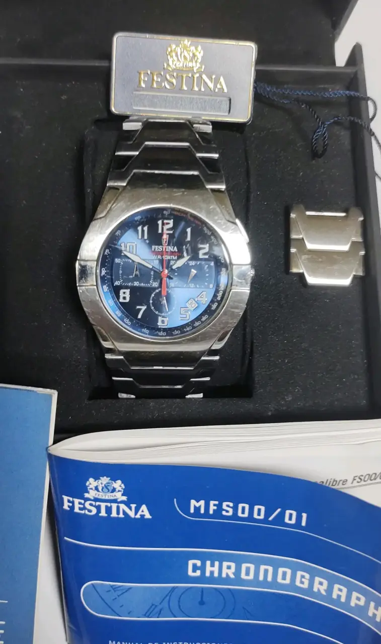 Reloj Festina MFS00/01 Cronógrafo Acero Inoxidable - 1