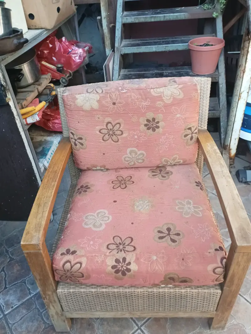 Sillón de encina .ratan - 2