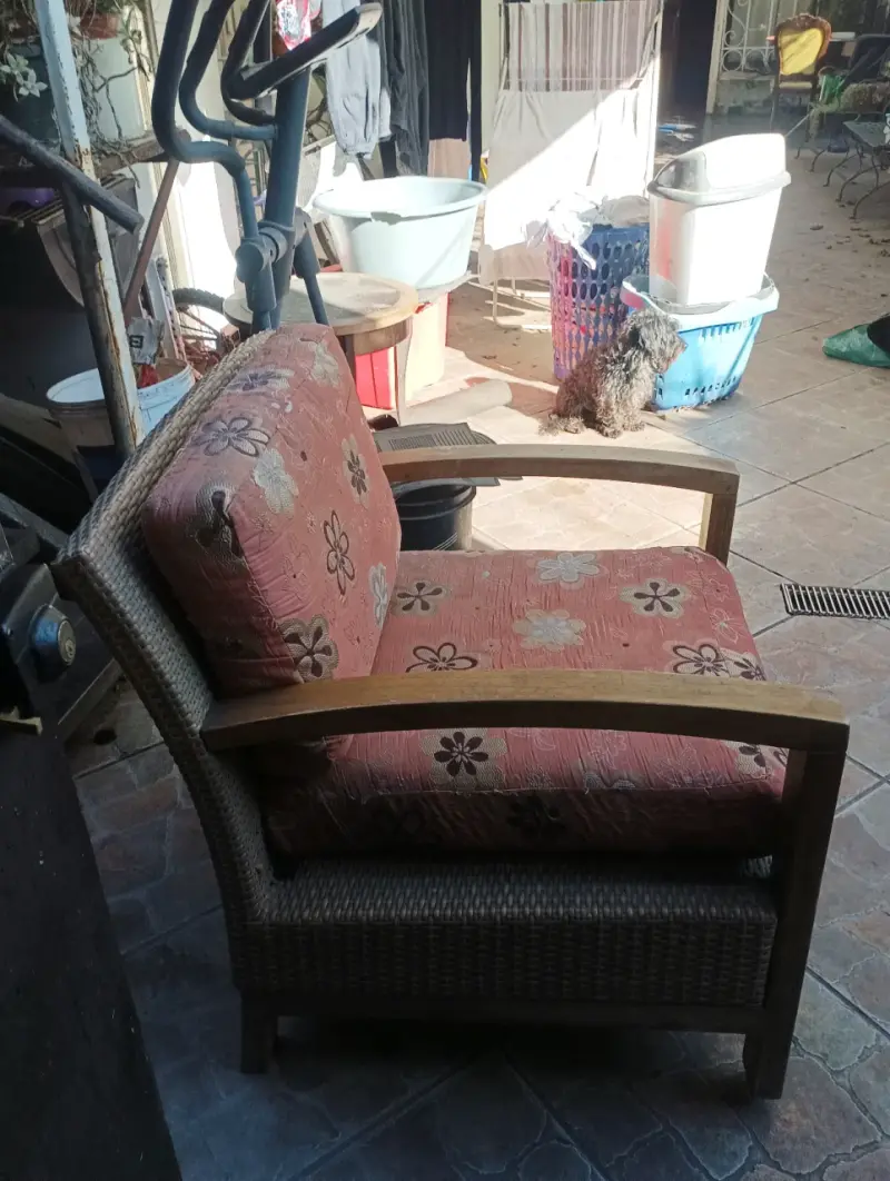Sillón de encina .ratan - 3
