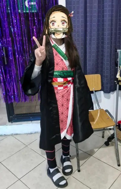 Disfraz de Nezuko Kamado para niños - miniatura 1