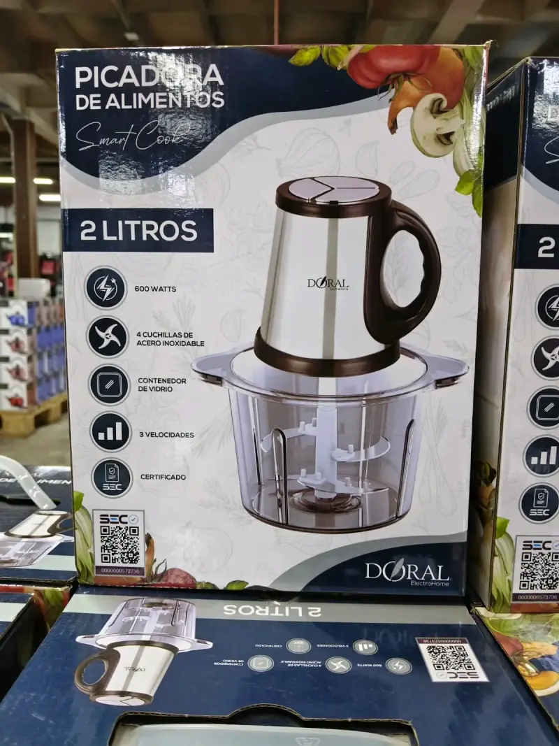 Picadora de Alimentos Doral 2 Litros 600W