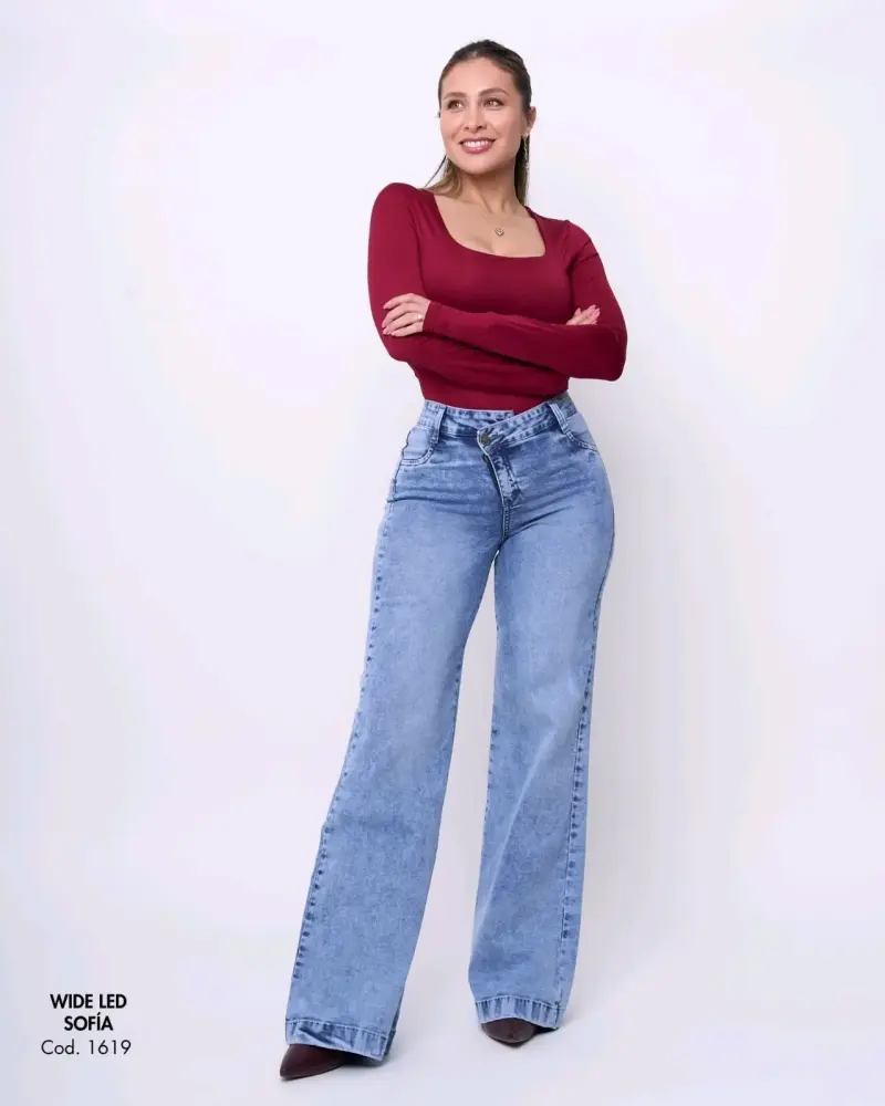 Jeans Wide Leg Sofía para Mujer - 1