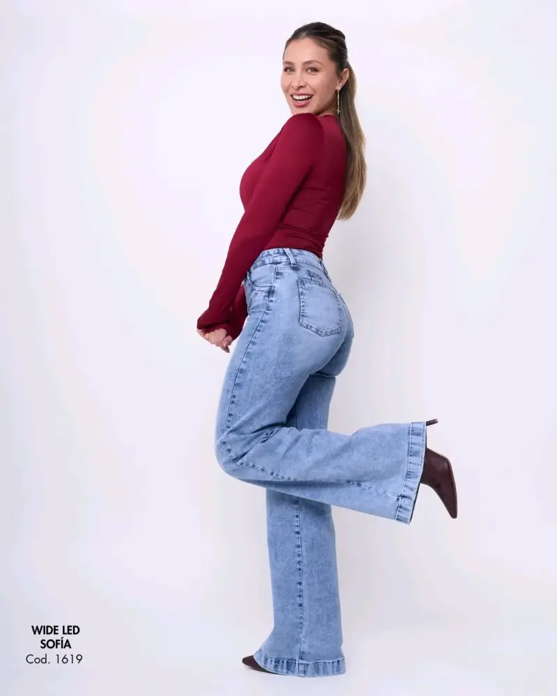 Jeans Wide Leg Sofía para Mujer - 2