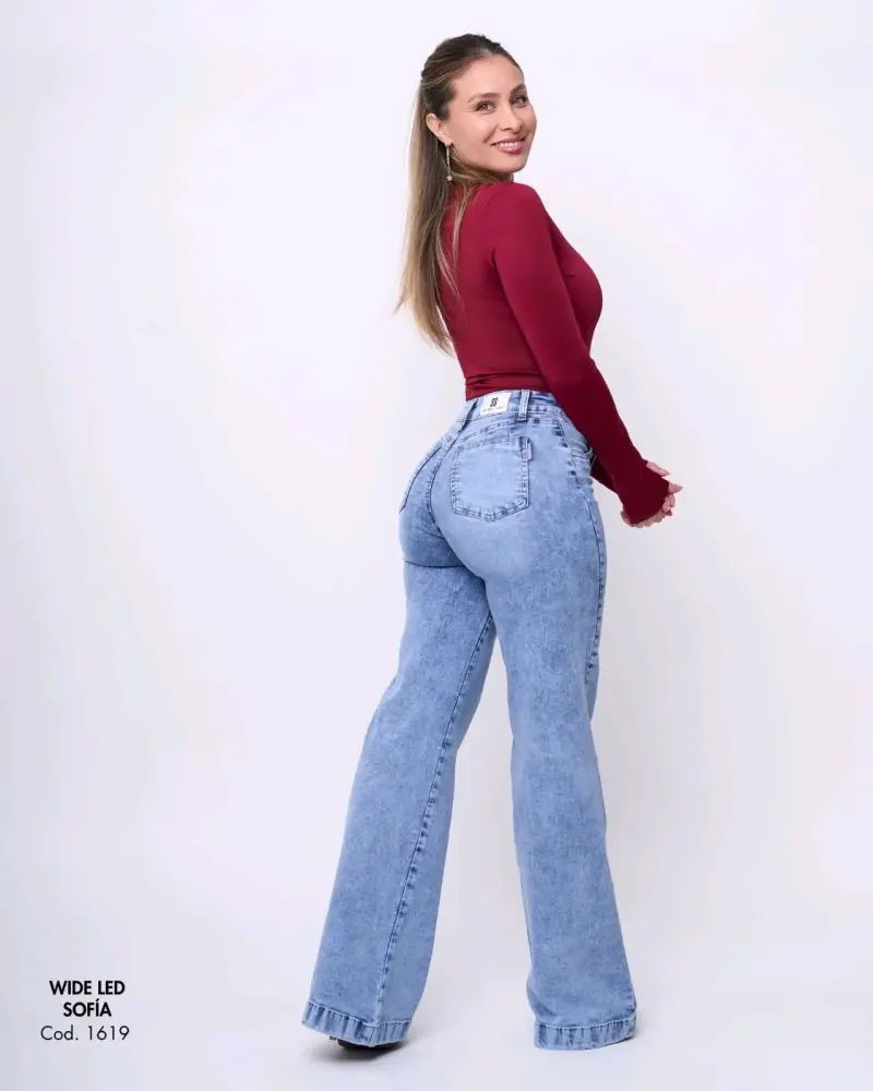 Jeans Wide Leg Sofía para Mujer - 3