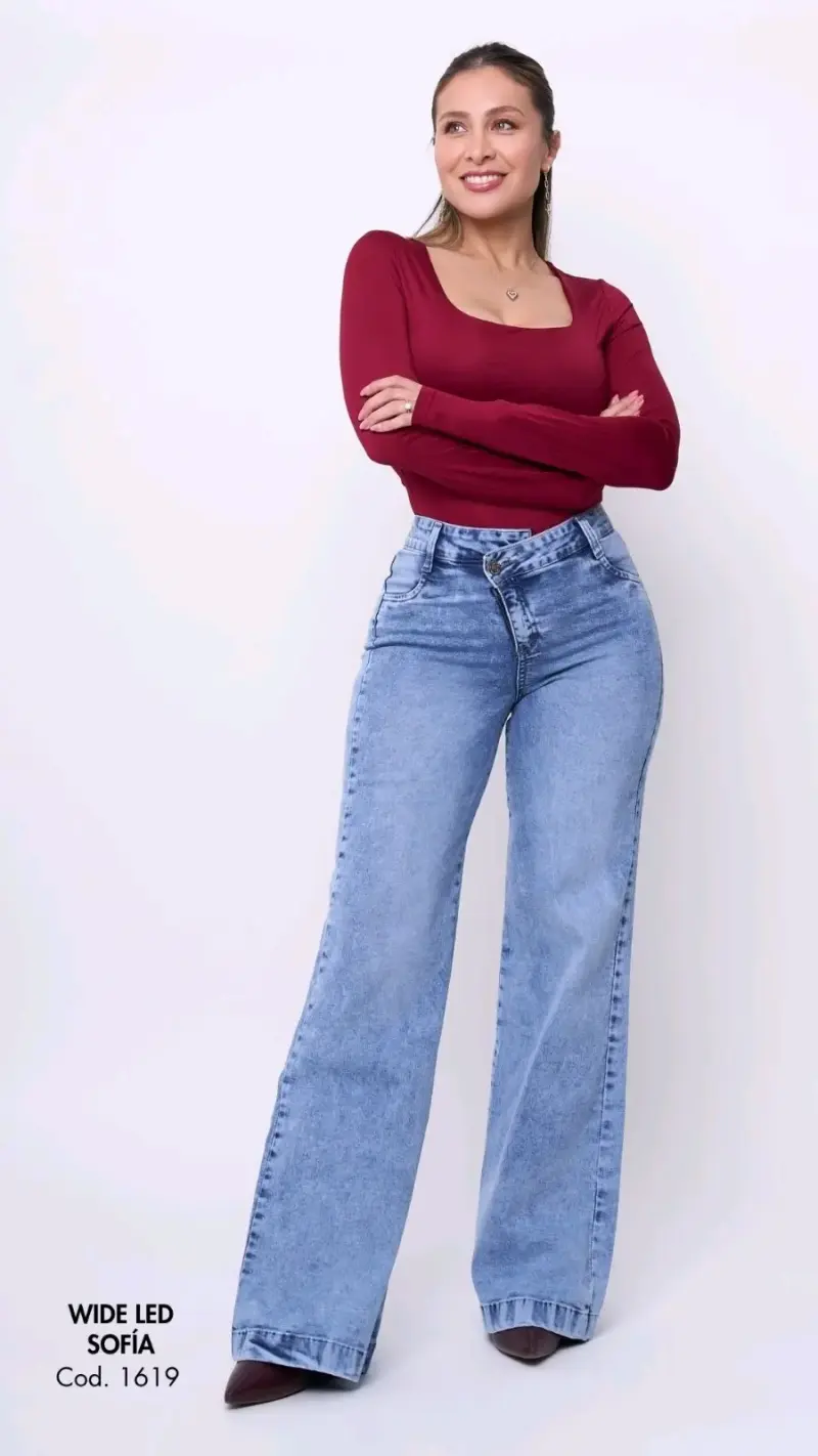 Jeans Wide Leg Sofía para Mujer - 4