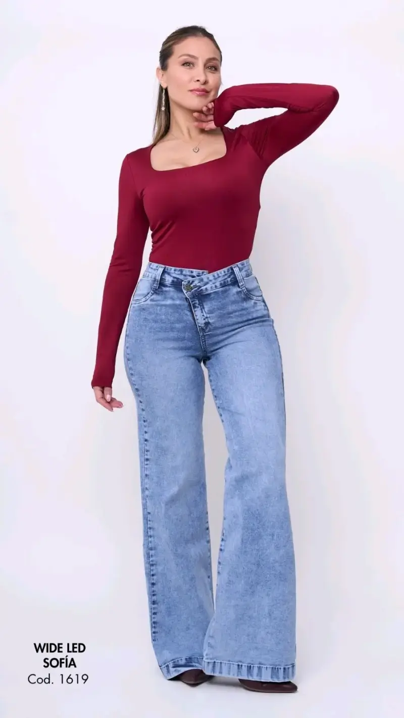 Jeans Wide Leg Sofía para Mujer - 5