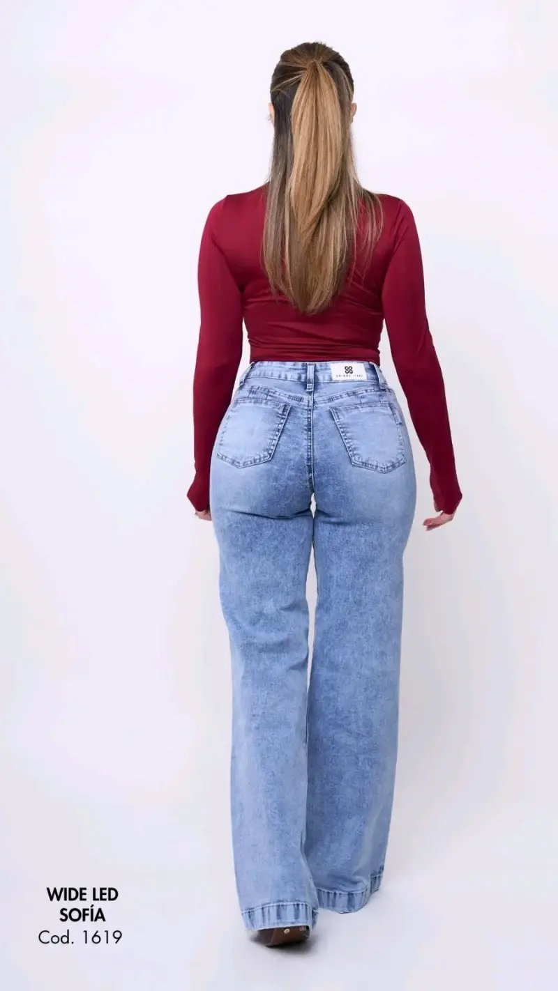 Jeans Wide Leg Sofía para Mujer - 6