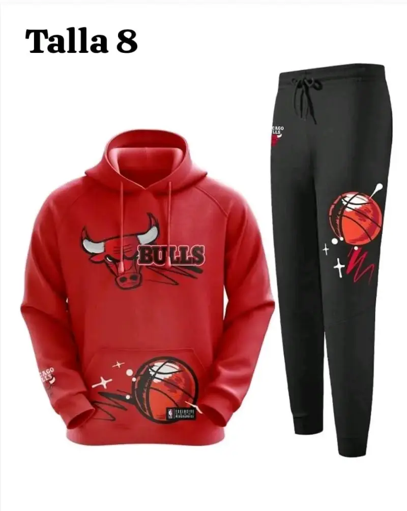 Conjunto deportivo Chicago Bulls talla 8 y 10 - 1
