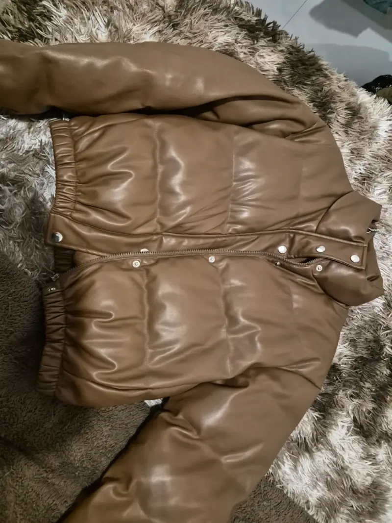 Chaqueta acolchada marrón para invierno - 2