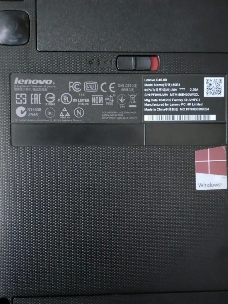 Laptop Lenovo G40-80 Intel Core i3 - 3