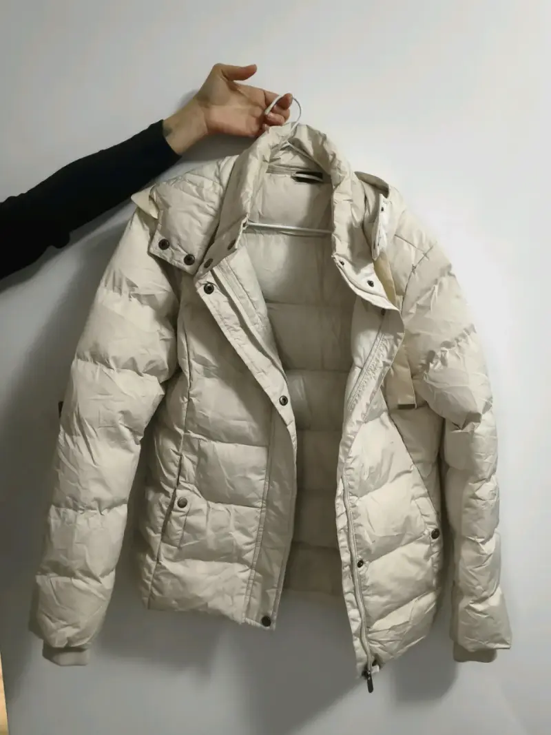 Parka Ellese blanca con capucha - 1