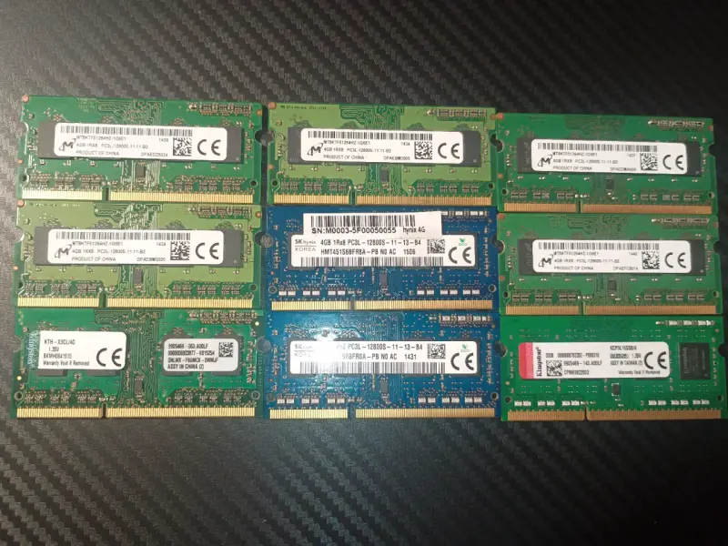 LOTE DE 9 Memorias RAM DDR3 4GB❗ VER DESCRIPCIÓN - 1