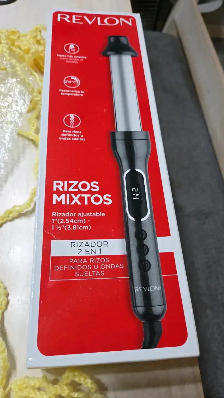Rizador de cabello Revlon 2 en 1 con guante térmico