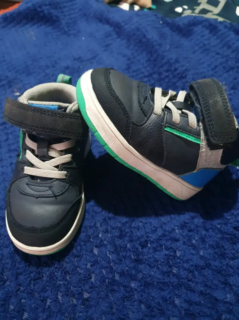 Zapatillas para niños Colloky azul y verde - 1