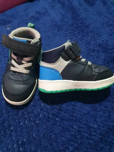 Zapatillas para niños Colloky azul y verde - miniatura 2