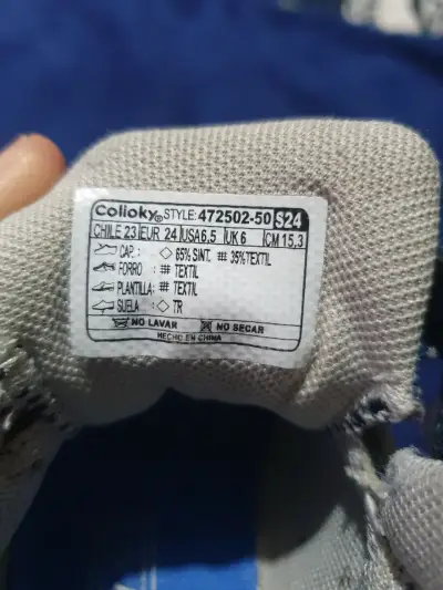 Zapatillas para niños Colloky azul y verde - miniatura 3