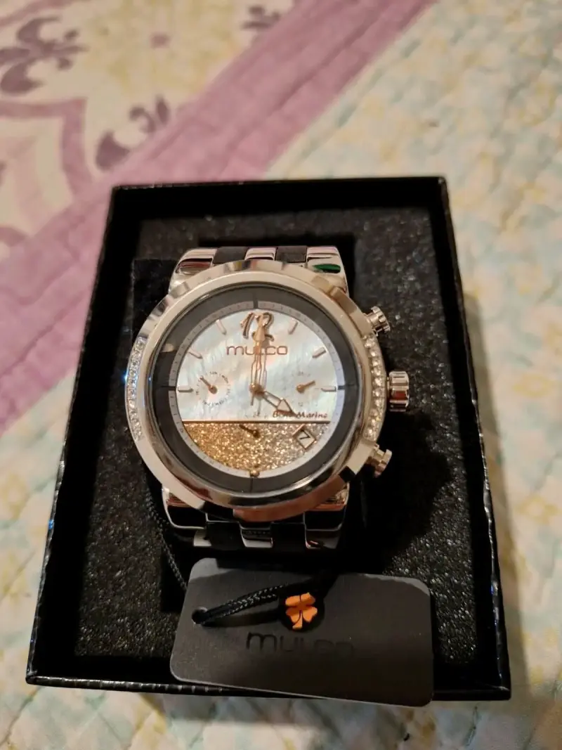 Reloj de pulsera Mulco con detalles dorados - 2