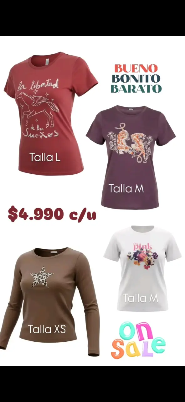 Poleras estampadas