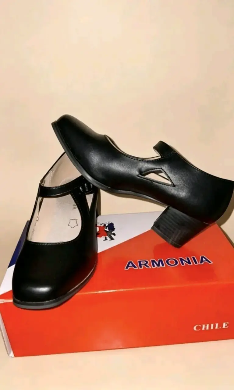 Zapatos de Baile Negro y blanco Tacón para Mujer - 2