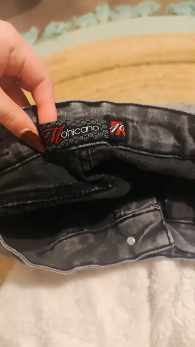 Jeans gris para mujer Mohicano talla 40 - miniatura 2
