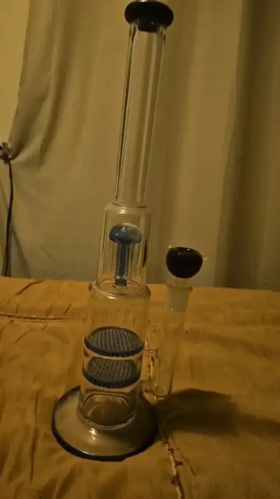 Bong de vidrio con percolador - miniatura 1