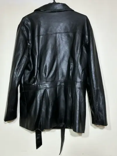 Chaqueta efecto cuero con lazos - Talla L - miniatura 2