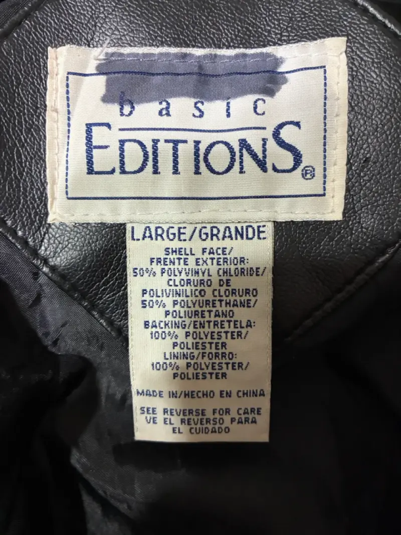 Chaqueta efecto cuero con lazos - Talla L - 3