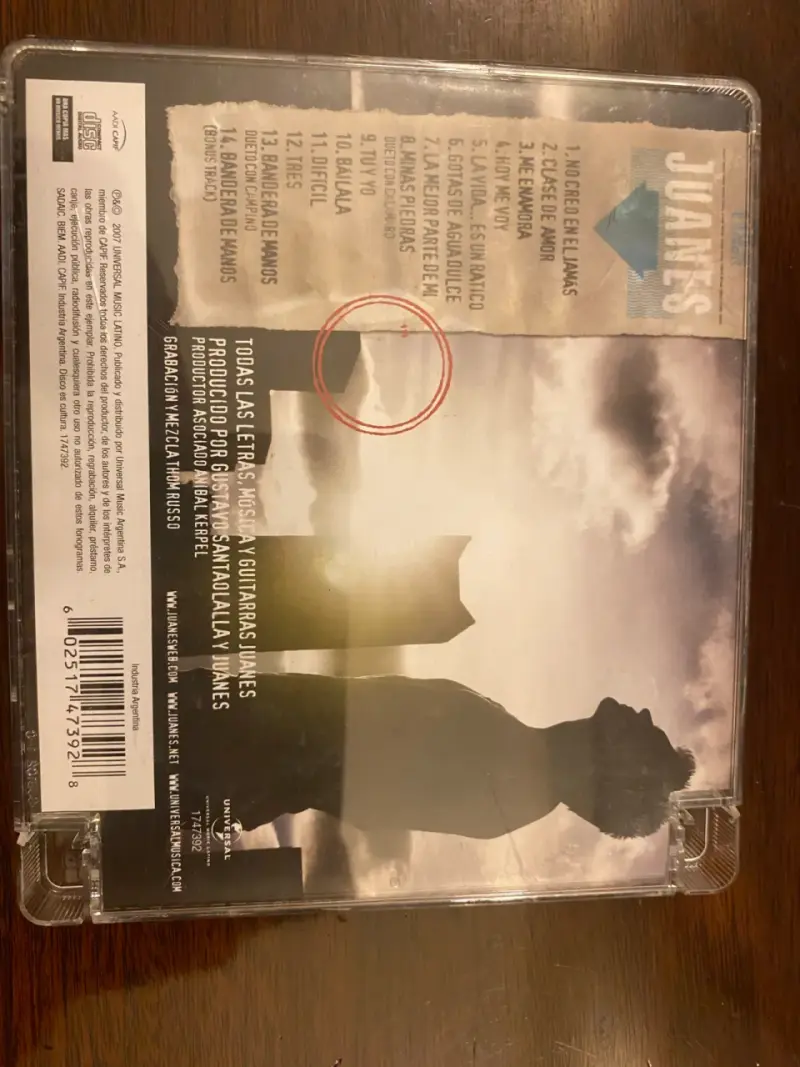 CD Juanes La Vida Es Un Ratico Edición Argentina - 2