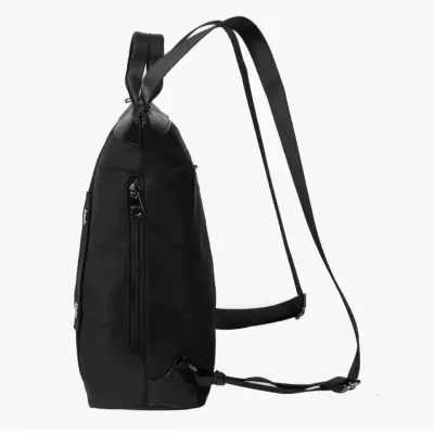 Mochila negra Calu con múltiples espacios - miniatura 5