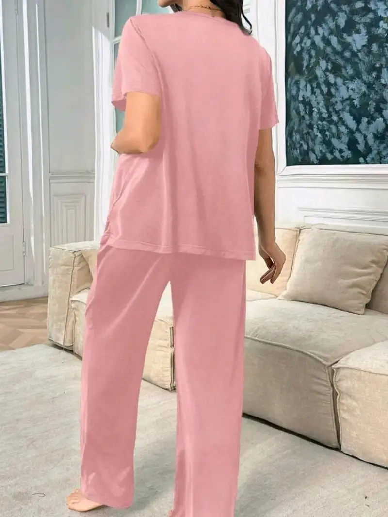 Pijama de Maternidad Negro con Detalles - 6