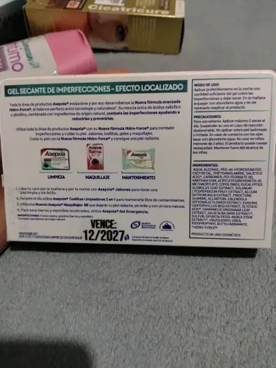 Gel secante de imperfecciones Asepxia 28g - miniatura 2