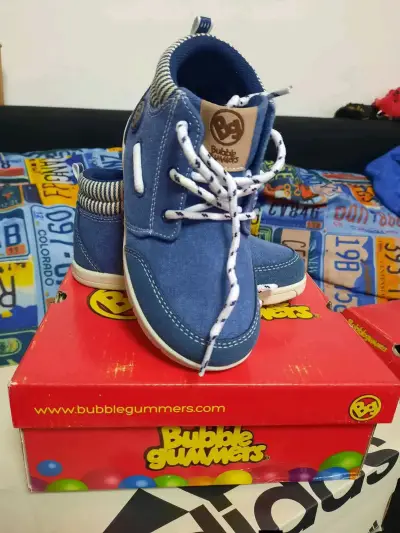Zapatos Bubble Gummers para niños en denim azul - miniatura 1