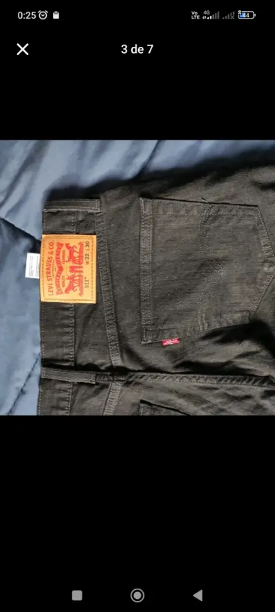 Jeans Levi's negros para hombre - original - miniatura 2