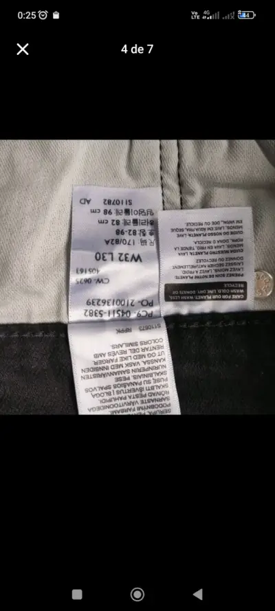 Jeans Levi's negros para hombre - original - miniatura 3