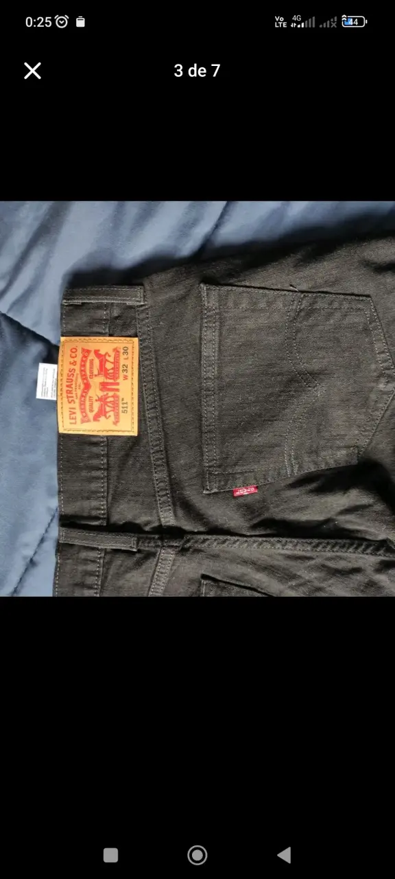 Jeans Levi's negros para hombre - original - 2