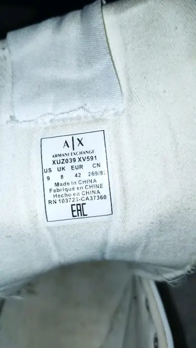 Zapatillas blancas Armani Exchange Icon TALLA 42 - miniatura 4