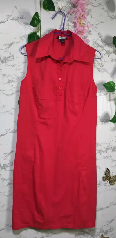 Vestido sin mangas rojo talla S - miniatura 1