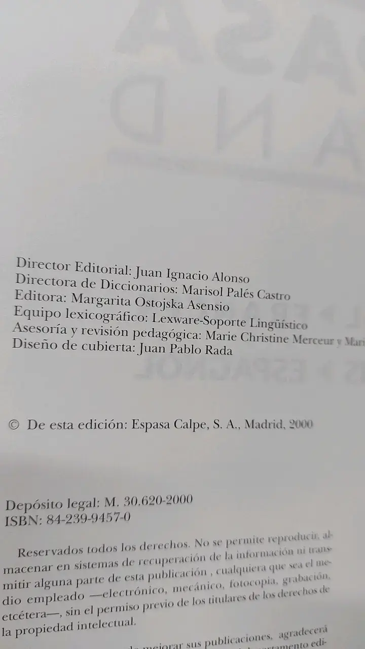 Diccionario Espasa Grand Español-Francés - 2