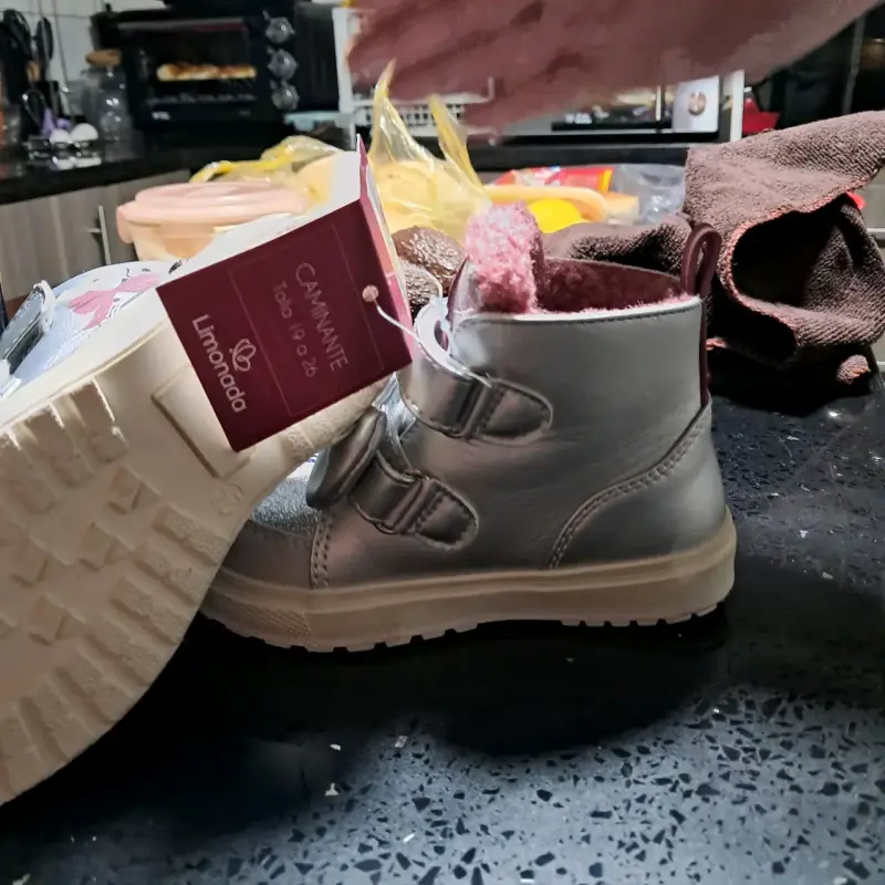 Botines de niña plateados con lazo Limónada - 2