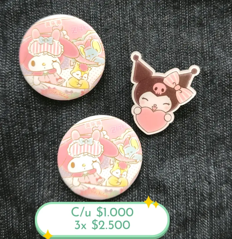 Set de Broches y Pins Decorativos de Personajes - 6