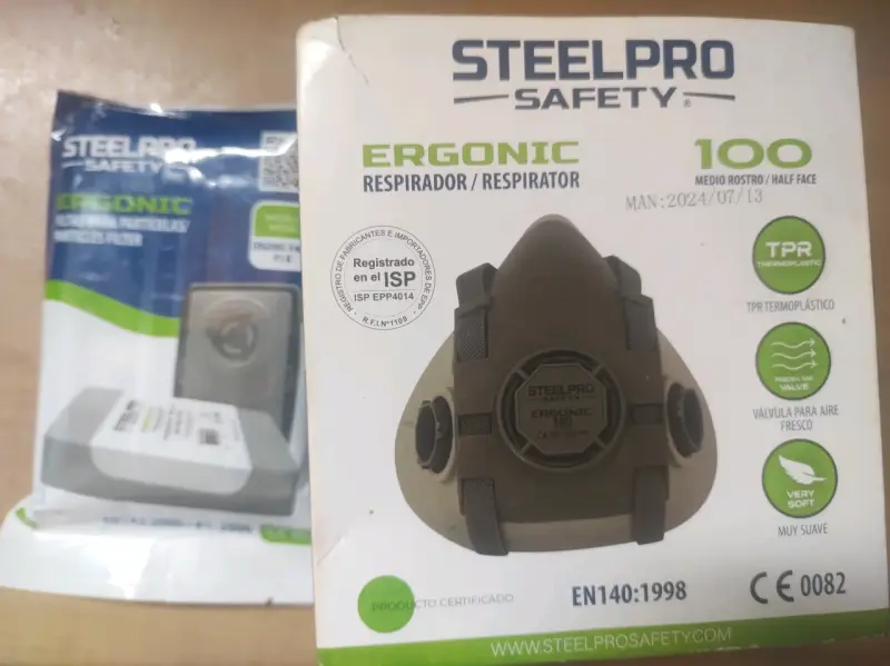 Respirador Steelpro Safety Ergonic y Filtros - 1