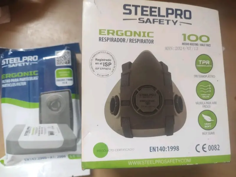 Respirador Steelpro Safety Ergonic y Filtros - 4